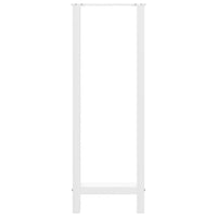 vidaXL Gambe per tavolo da bar bianche 2 pz 40x(110-111) cm in acciaio