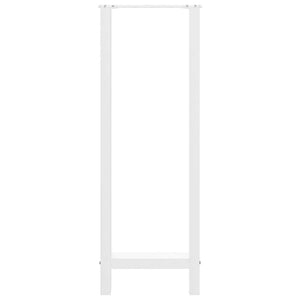 vidaXL Gambe per tavolo da bar bianche 2 pz 40x(110-111) cm in acciaio