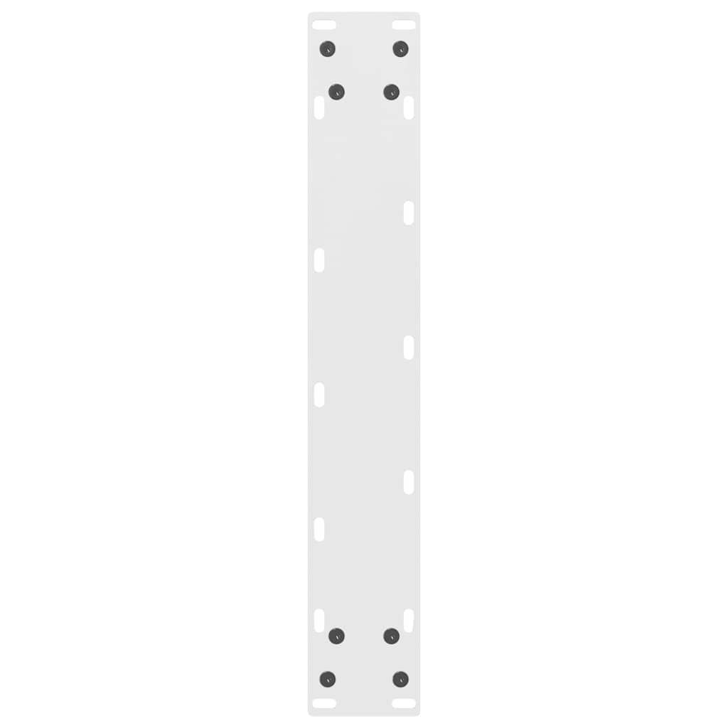 vidaXL Gambe per tavolo da bar bianche 2 pz 40x(110-111) cm in acciaio