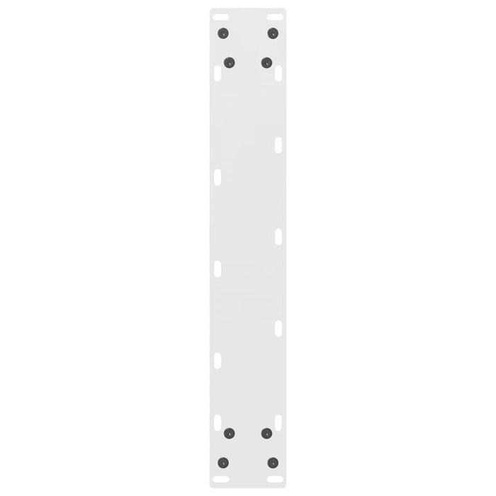 vidaXL Gambe per tavolo da bar bianche 2 pz 40x(110-111) cm in acciaio