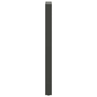 Gambe per tavolo da bar antracite 2 pz 40x(110-111) cm in acciaio