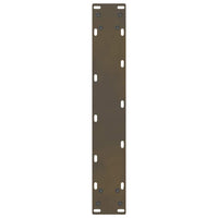 Gambe per tavolo da bar in acciaio naturale 2 pz 40x(110-111) cm in acciaio