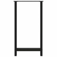 Gambe per tavolo da bar nere 2 pz 60x(110-111) cm in acciaio 4013356