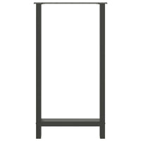 Gambe per tavolo da bar antracite 2 pz 60x(110-111) cm in acciaio 4013358