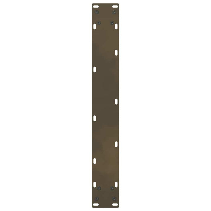 Gambe per tavolo da bar in acciaio naturale 2 pz 60x(110-111) cm in acciaio