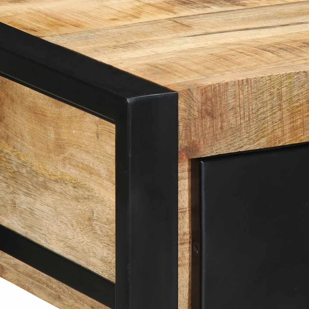 Tavolo Consolle 100x35x75 cm in Legno Massello di Mango Grezzo 4015929