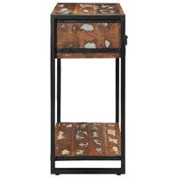 Tavolo Consolle Multicolore 100x35x75cm Legno Massello Recupero