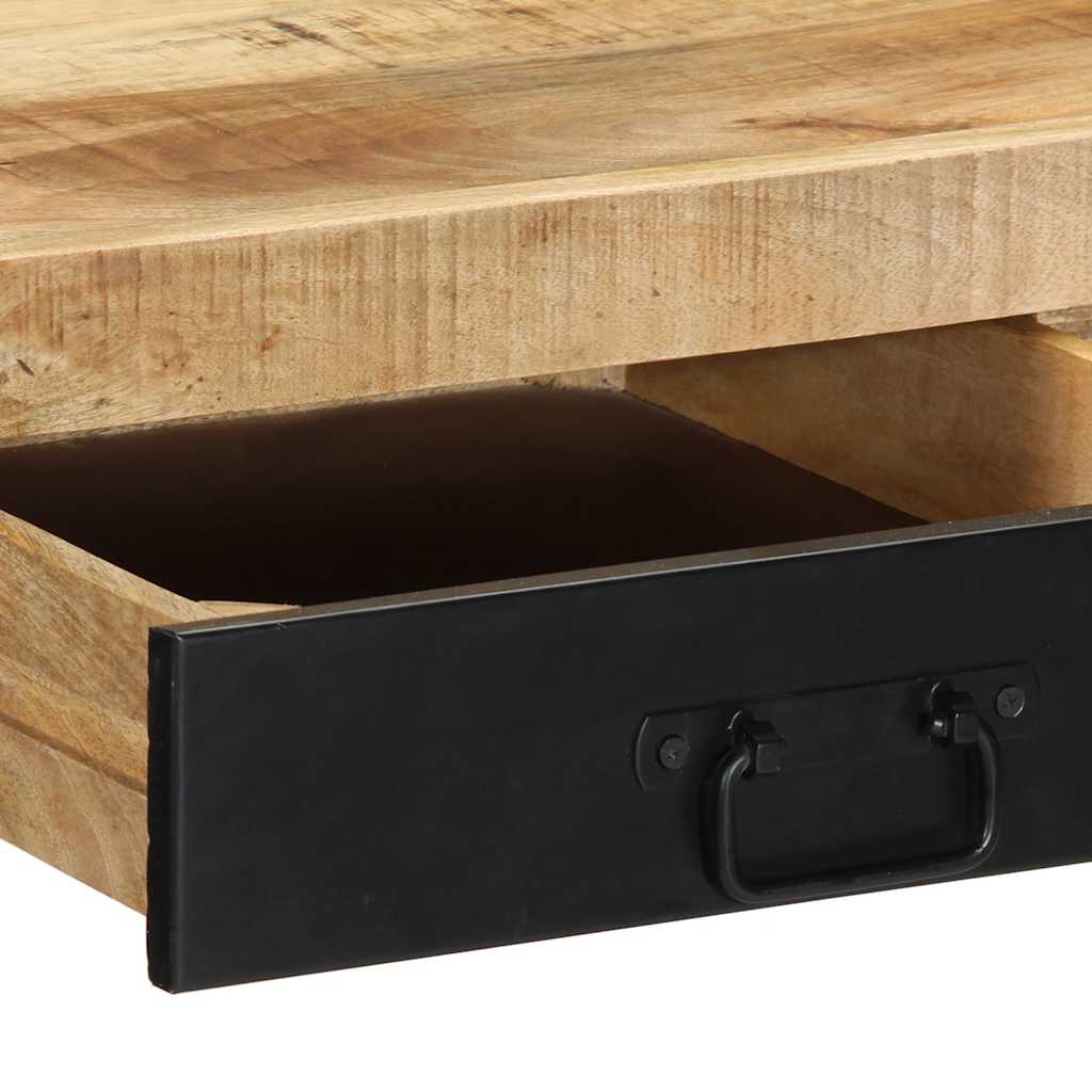 Scrivania 100x50x75 cm in Legno Massello di Mango Grezzo 4015931