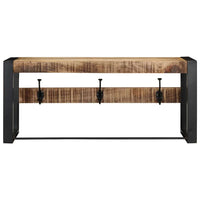 Appendiabiti 80x35x35 cm in Legno Massello Grezzo di Mango 4015937
