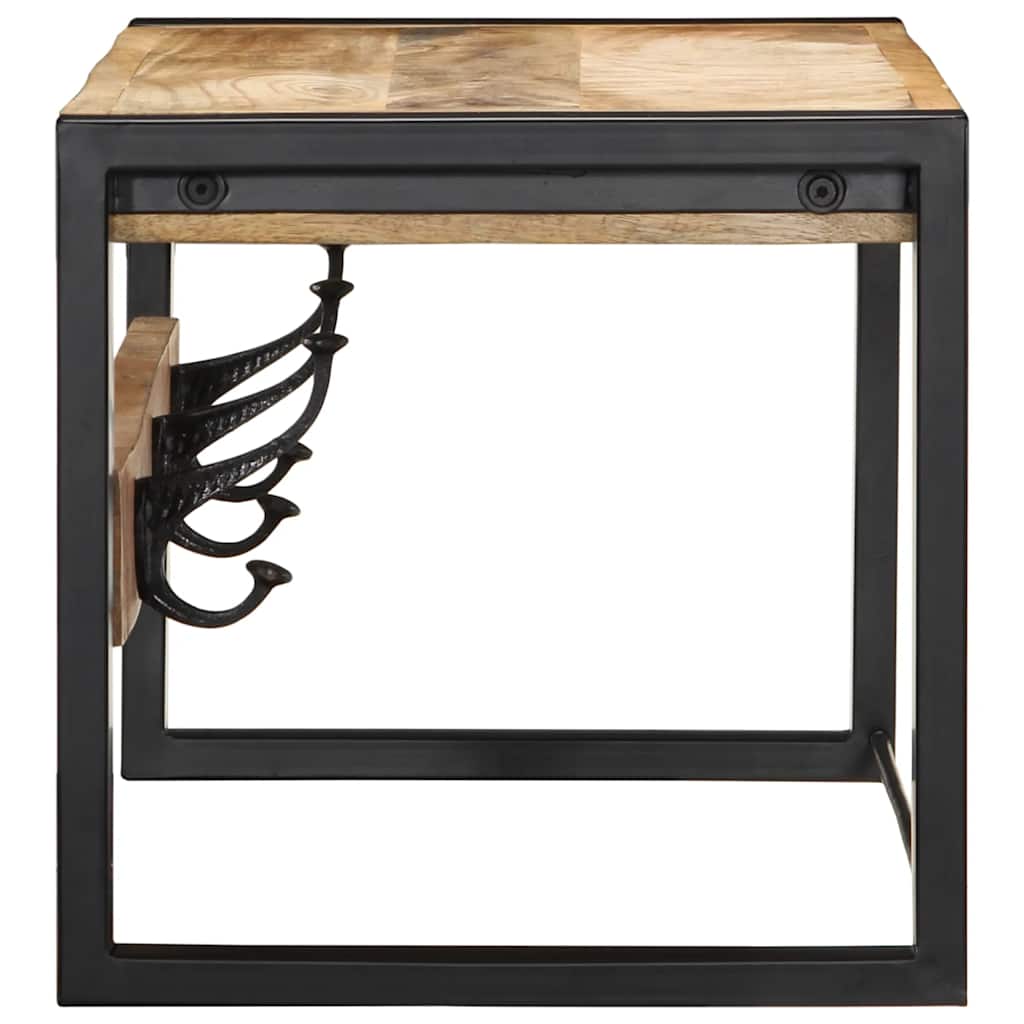 Appendiabiti 80x35x35 cm in Legno Massello Grezzo di Mango 4015937