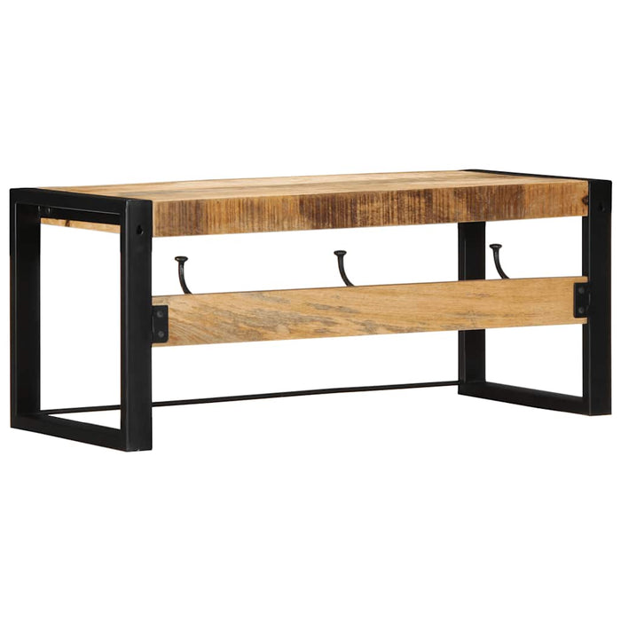 Appendiabiti 80x35x35 cm in Legno Massello Grezzo di Mango 4015937