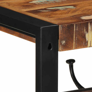 Appendiabiti Multicolore 80x35x35 cm in Legno Massello Recupero 4015938