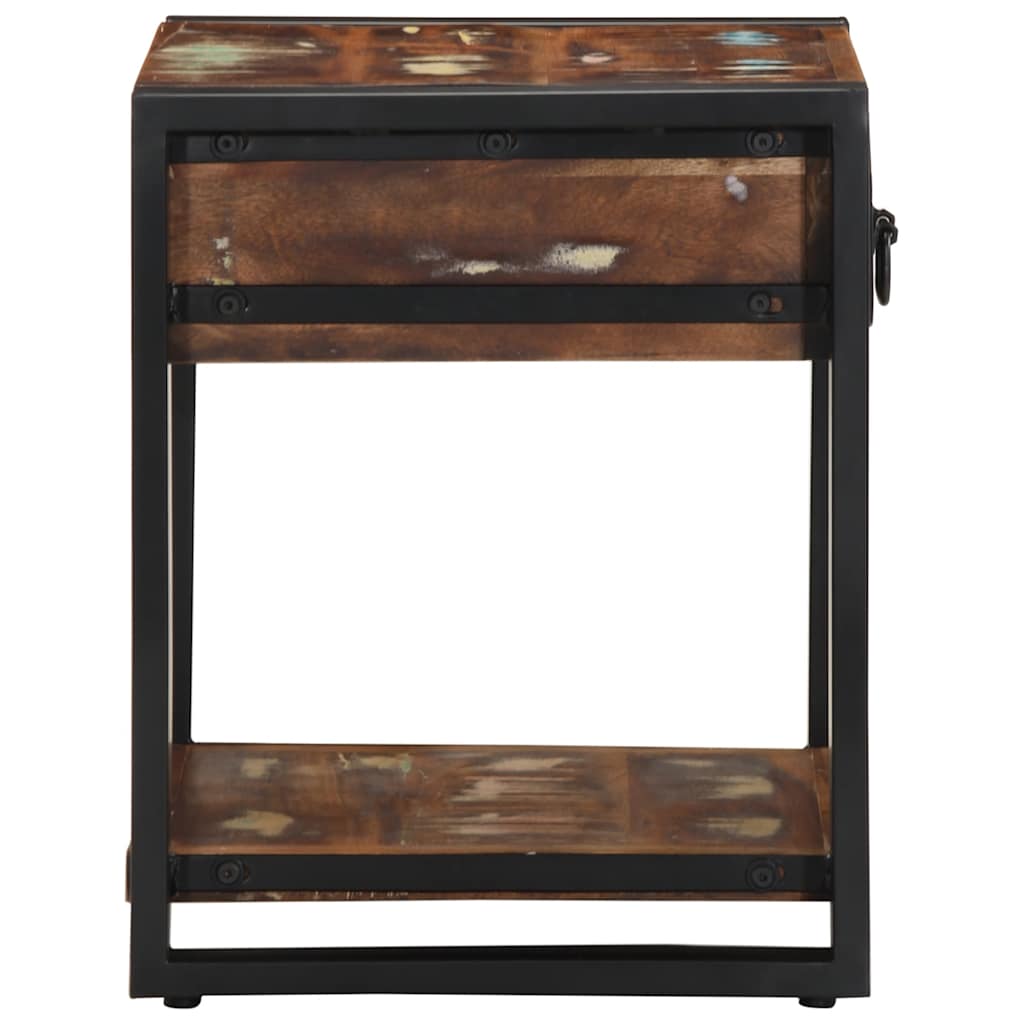 Tavolino Multicolore 40x40x50 cm in Legno Massello Recupero 4015942