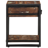 Tavolino Multicolore 40x40x50 cm in Legno Massello Recupero 4015942