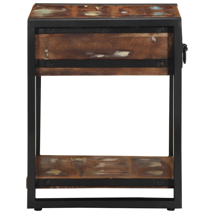 Tavolino Multicolore 40x40x50 cm in Legno Massello Recupero 4015942