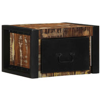 vidaXL Comodini 2 pz Multicolore 40x35x25cm in Legno Massello Recupero