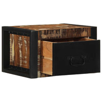 vidaXL Comodini 2 pz Multicolore 40x35x25cm in Legno Massello Recupero