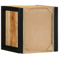 vidaXL Comodini 2 pz 40x35x40 cm in Legno Massello di Mango Grezzo