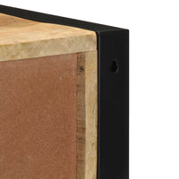 vidaXL Comodino 40x35x40 cm in Legno Grezzo Massello di Mango