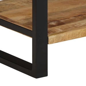 vidaXL Appendiabiti 80x40x190 cm in Legno Massello Grezzo di Mango