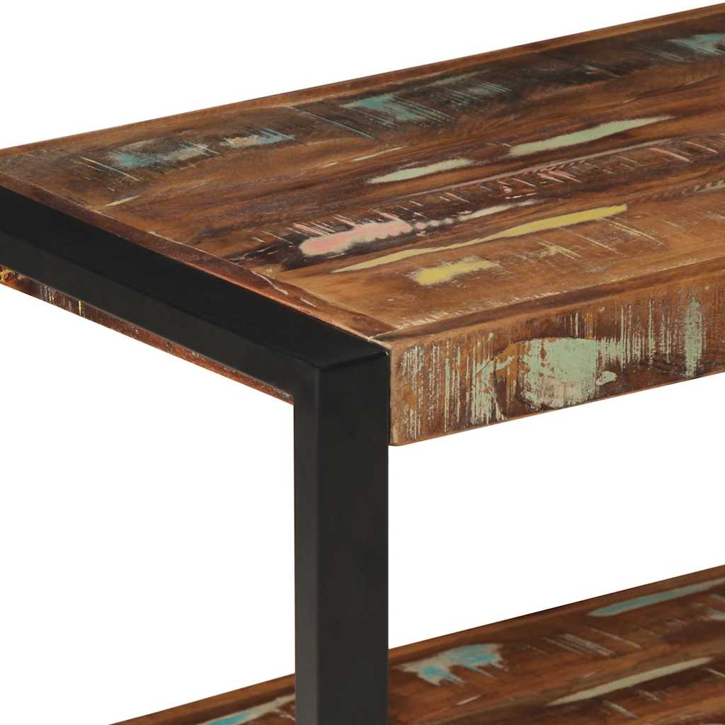 vidaXL Appendiabiti Multicolore 80x40x190 cm Legno Massello Recupero