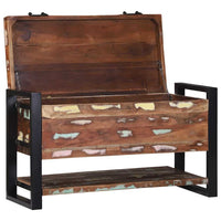 Scatola di Stoccaggio Multicolore Legno massello di recupero 4015976