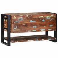 Scatola di Stoccaggio Multicolore Legno massello di recupero 4015976