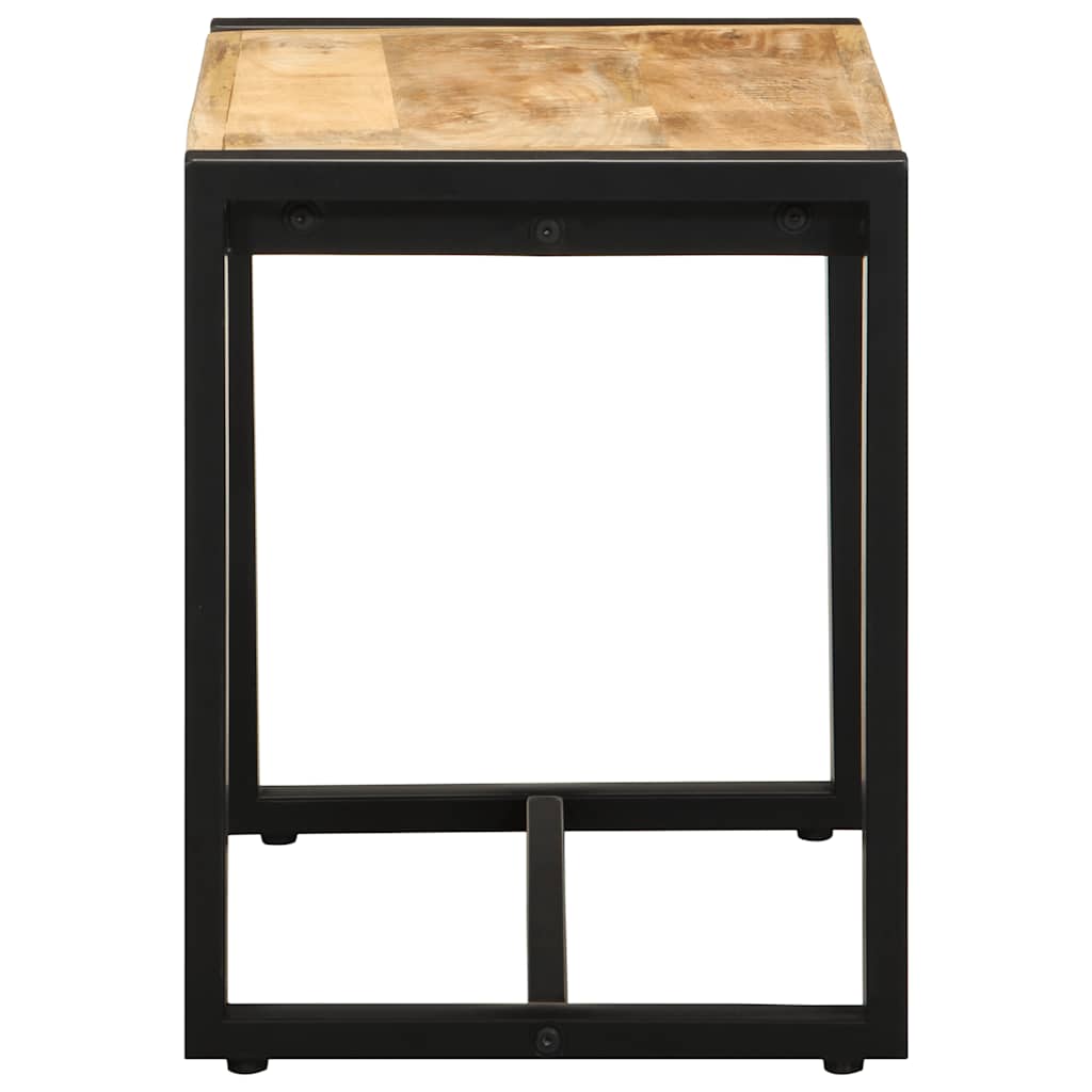 Panca 60x35x45 cm in Legno Massello di Mango Grezzo 4015977