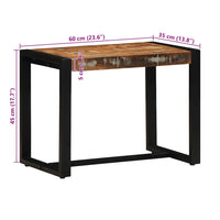 Panca Multicolore 60x35x45 cm in Legno Massello Recupero