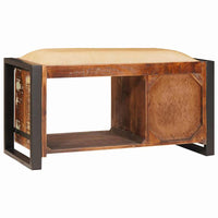Panchina da archiviazione  Multicolore 80x35x40 cm Legno solido di recupero 4015984