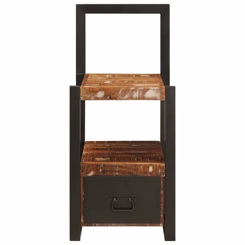 Stender Valet Multicolore 40x40x90 cm in Legno Massello Recuperato 4015986