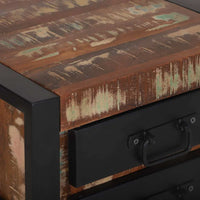 Supporto Telefonico Multicolore 40x40x80 cm Legno Massello Recuperato 4015988