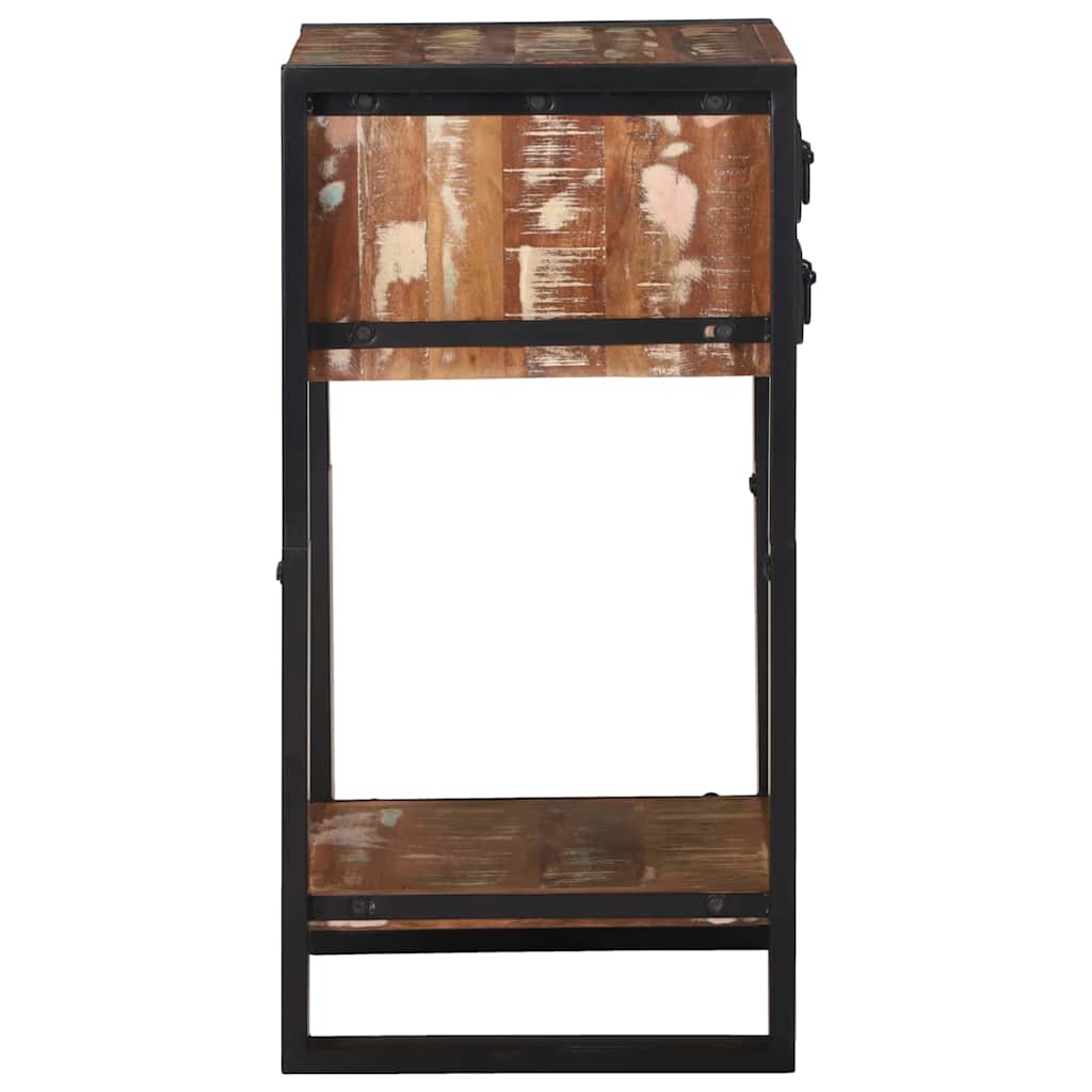 Supporto Telefonico Multicolore 40x40x80 cm Legno Massello Recuperato 4015988