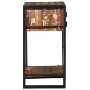 Supporto Telefonico Multicolore 40x40x80 cm Legno Massello Recuperato 4015988