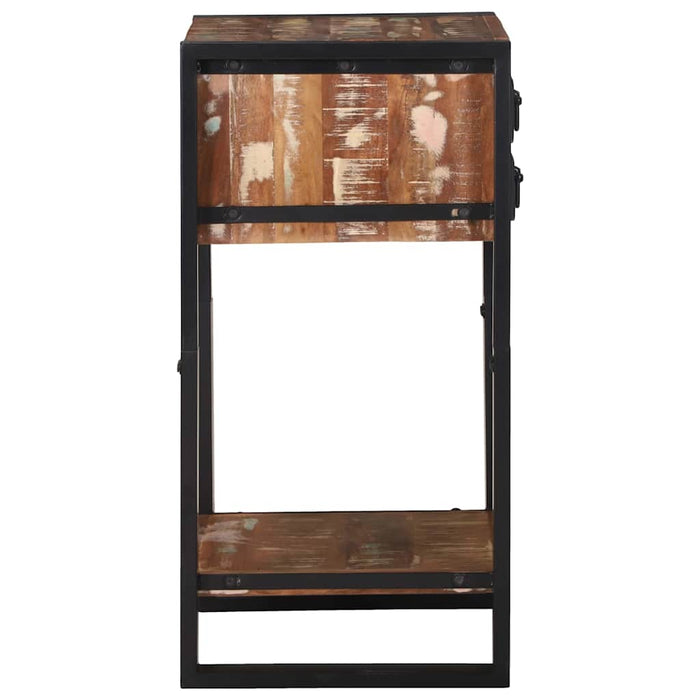 Supporto Telefonico Multicolore 40x40x80 cm Legno Massello Recuperato 4015988