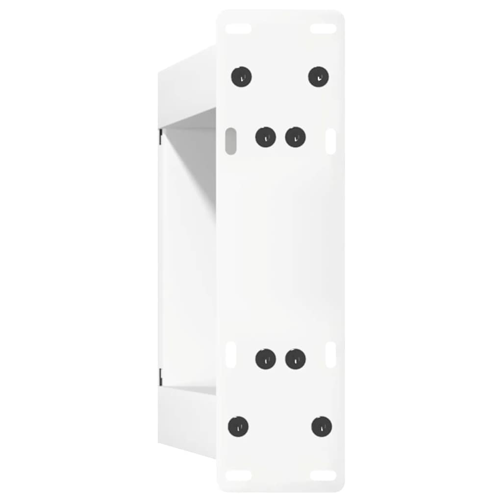 Gambe per Tavolino da Caffè a Forma di U 2 pz Bianche 30x(30-31) cm Acciaio