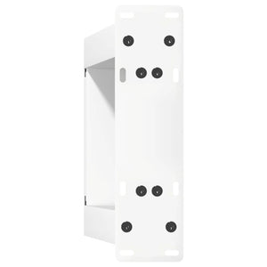 Gambe per Tavolino da Caffè a Forma di U 2 pz Bianche 30x(30-31) cm Acciaio