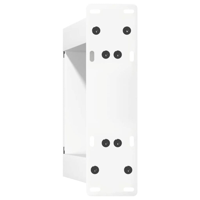 Gambe per Tavolino da Caffè a Forma di U 2 pz Bianche 30x(30-31) cm Acciaio