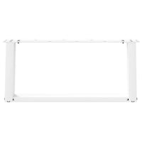 Gambe per Tavolino da Caff¨¨ a Forma di U 2 pz-Set di 2 Gamba per Tavolo Bianche 60x(30-31) cm Acciaio 963574