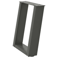 Gambe per Tavolino da Caffè a Forma di U 2 pz Antracite 28x(42-43) cm Acciaio 4012758