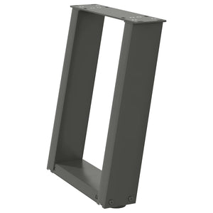 Gambe per Tavolino da Caffè a Forma di U 2 pz Antracite 28x(42-43) cm Acciaio 4012758