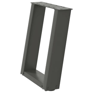 Gambe Tavolino Caffè a U 2 pz Antracite 38x(42-43) cm Acciaio 4012762