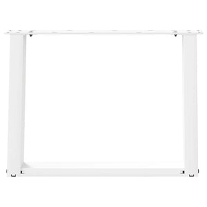 vidaXL Gambe per Tavolino da Caffè a Forma di U 2 pz Bianche 70x(42-43) cm Acciaio