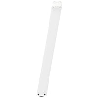 Gambe per tavolo consolle a forma di U 2 pz bianche 28x(72-73) cm in acciaio 4012777