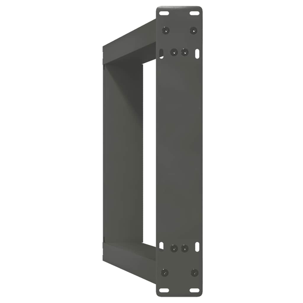 vidaXL Gambe per tavolo consolle a forma di U 2 pz Antracite 28x(72-73) cm Acciaio