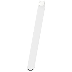 Gambe per tavolo consolle a forma di U 2 pz bianche 38x(72-73) cm in acciaio 4012781