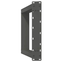 Gambe per tavolo consolle a forma di U 2 pz Antracite 38x(72-73) cm Acciaio 4012782