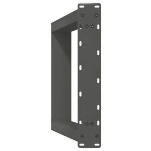 Gambe per tavolo consolle a forma di U 2 pz Antracite 38x(72-73) cm Acciaio 4012782