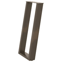 Gambe Tavolo Consolle a U 2 pz 38x(72-73) cm Acciaio 4012783