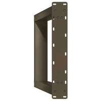 Gambe Tavolo Consolle a U 2 pz 38x(72-73) cm Acciaio 4012783